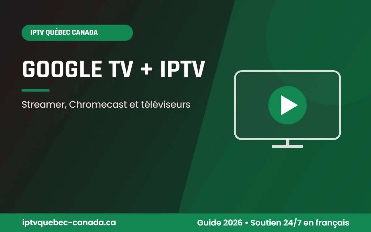 IPTV Québec Canada Google TV : Google TV Streamer branché à un téléviseur 4K