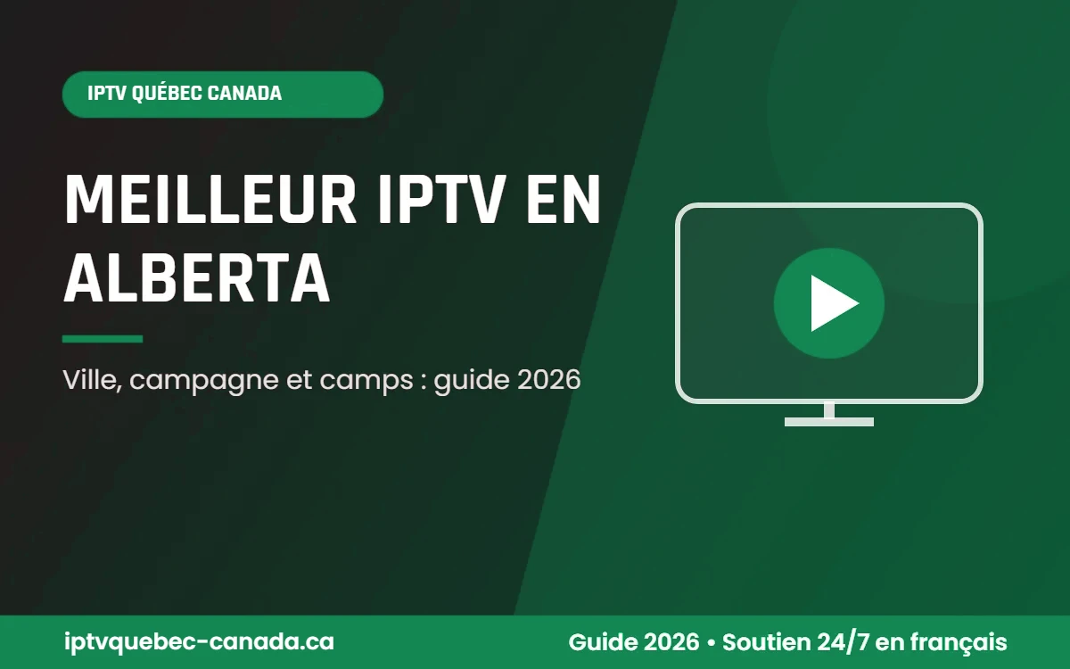 Meilleur IPTV Alberta sur un téléviseur dans une maison des Prairies albertaines